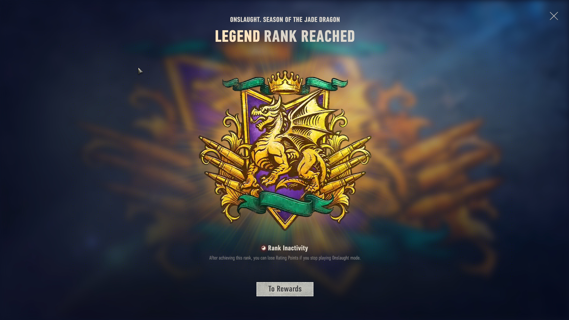 Legend Rank Reached